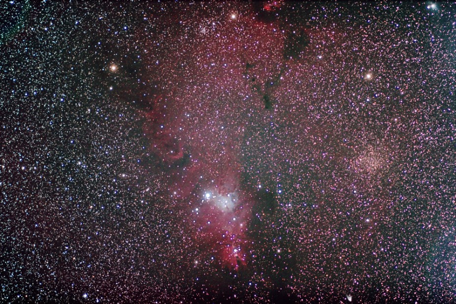 NGC2264 - Christmas Tree Cluster & NGC2261 - Hubble's Variable Nebula