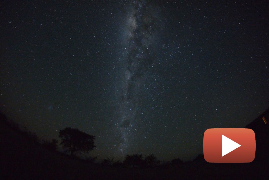 Timelaps of Milkyway over 10 hours