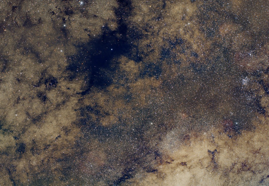 Region of open cluster M6 and dark nebula B78